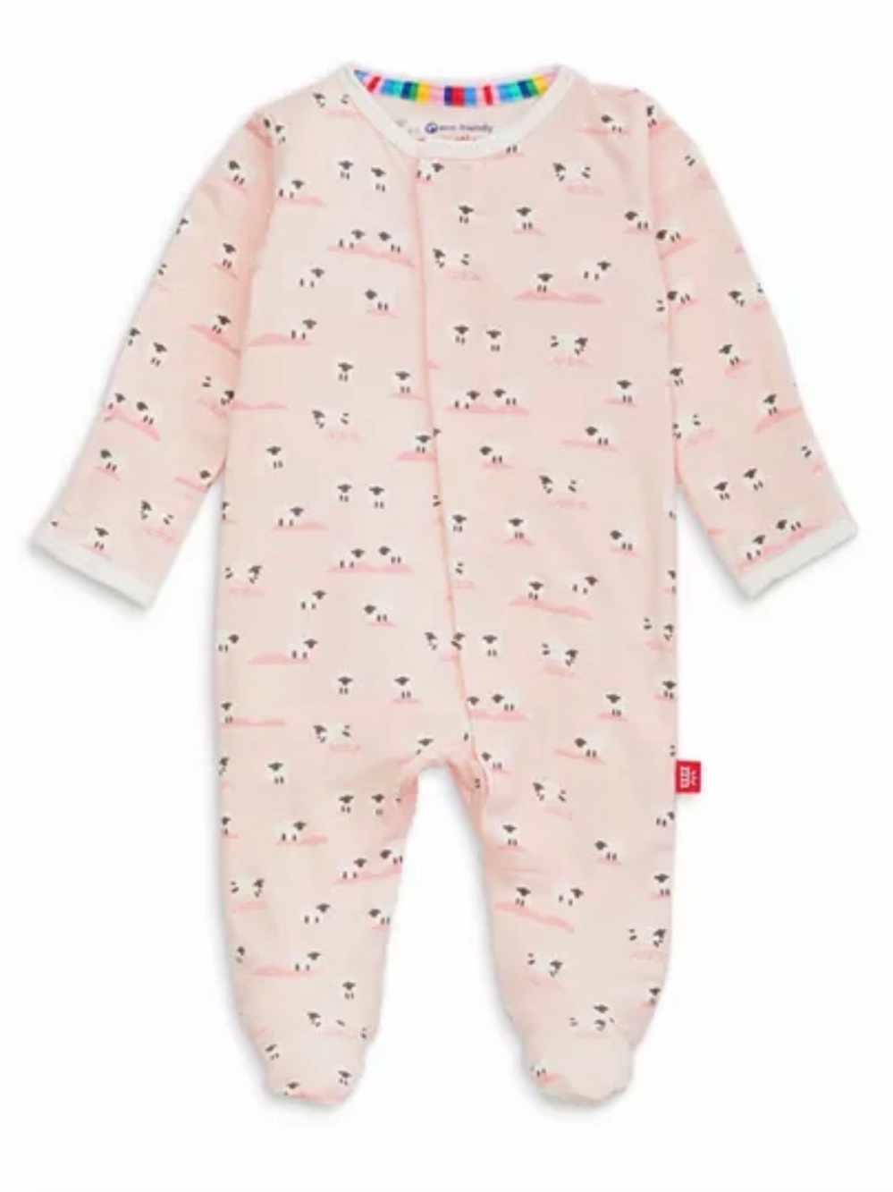 MAGNETIC ME Girls' Baa Baa Sheep Footie Modal 3-6 Months
